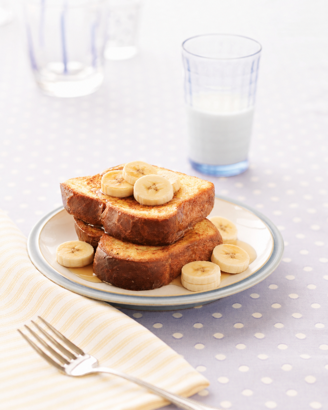 Brioche perdue hypercalorique banane et beurre de cacahuète