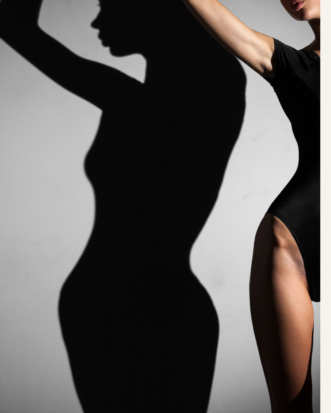 ombre silhouette femme avec des formes