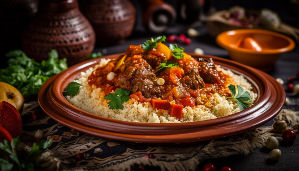 Couscous de veau garni