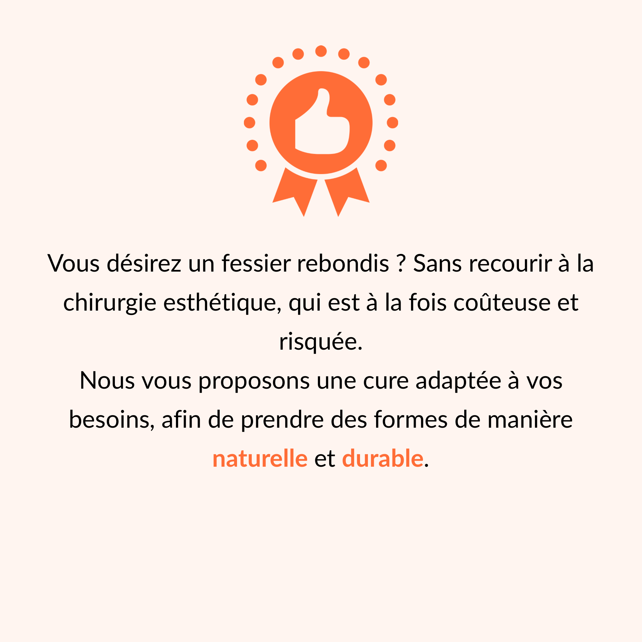 nous vous proposons une cure adaptée à vos besoins