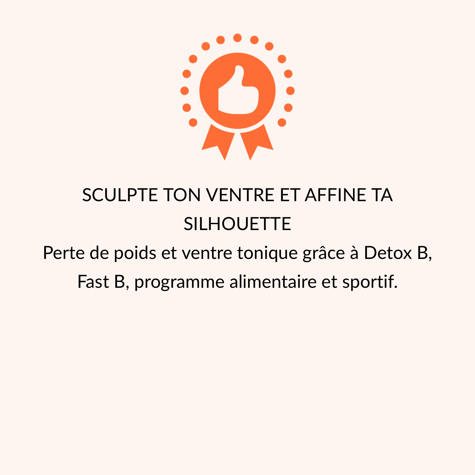 Cure minceur ventre plat