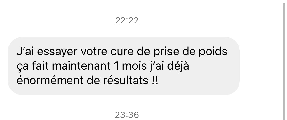 Témoignage cliente Instagram Cure Prise de Forme Abeli