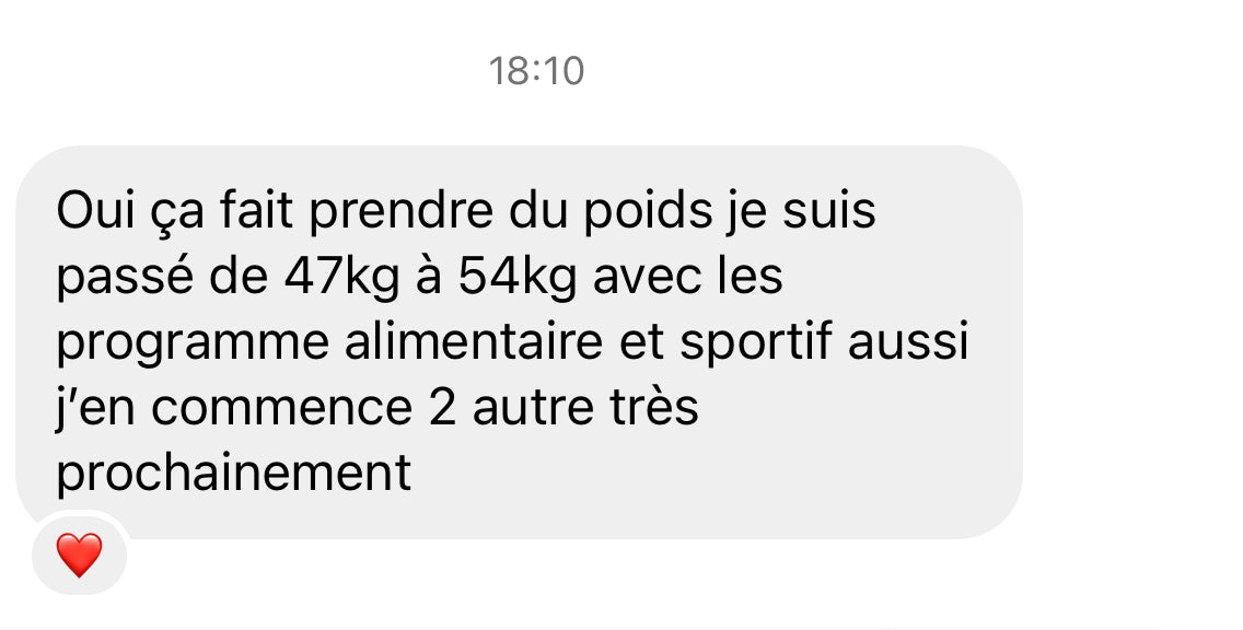 Témoignage cliente Instagram Cure Prise de Forme Abeli